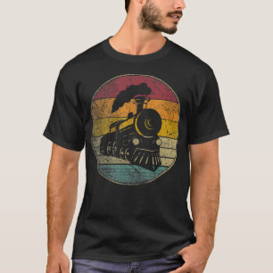 Zugmodell Lokomotive Geschenk Shirt Retro Style Vi