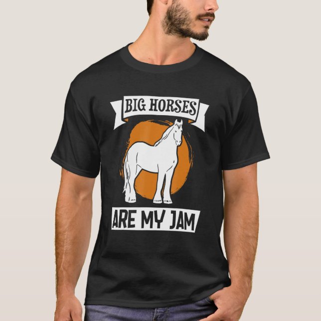 Zugpferd Schottland Pferd für Reiter Clydesd T-Shirt (Vorderseite)