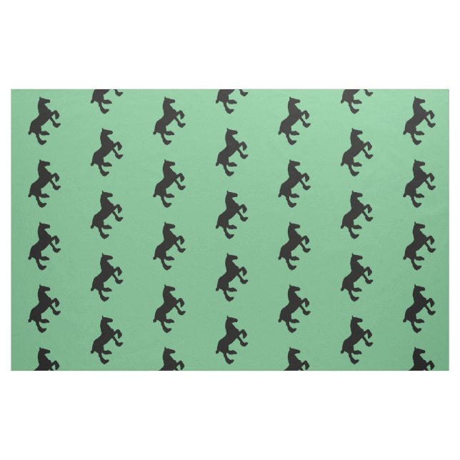 Zugpferd-Silhouette Rustikale westliche Equine-Kun Stoff (Fat Quarter (45,7 x 55,9 cm))