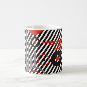 Zugriff   schwarze Streifen Kaffeetasse