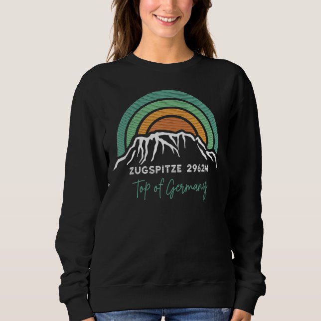 Zugspitze Deutschland Garmisch Wandern Sweatshirt (Vorderseite)