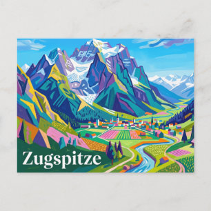 Zugspitze Deutschland Postkarte