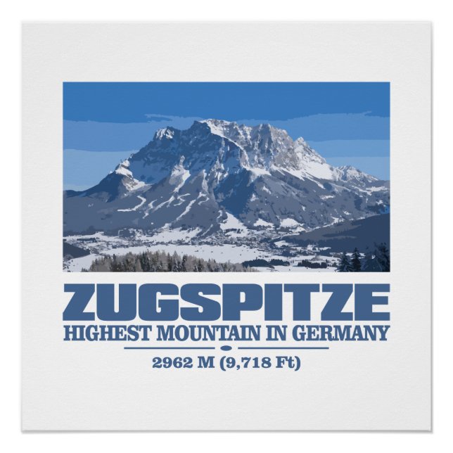 Zugspitze Poster (Vorderseite)