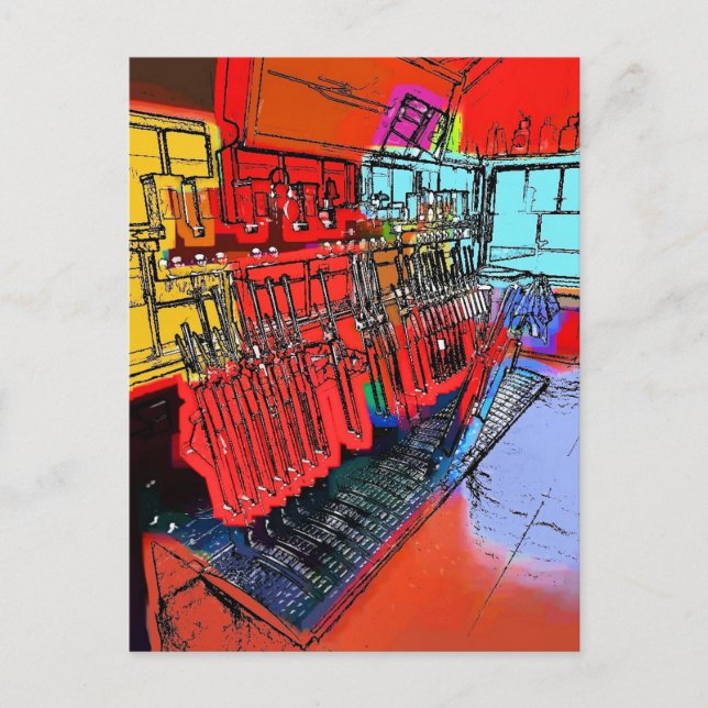 ZUGSTATIONEN POSTKARTE (Vorderseite)