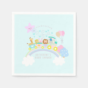 Zugtiere blau serviette