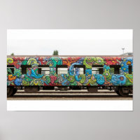 Zugwagen Graffiti Mural