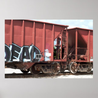 Zugwagen verbunden poster