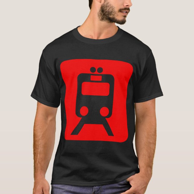 Zugzeichen - Rot T-Shirt (Vorderseite)