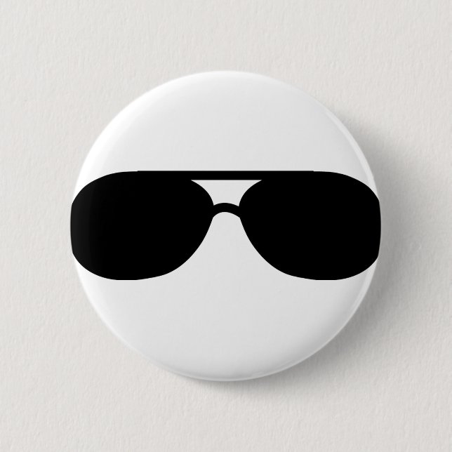 Zuhälter-Sonnenbrilleschatten Button (Vorderseite)