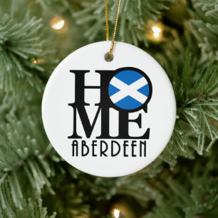 ZUHAUSE Aberdeen Scotland Keramik Ornament