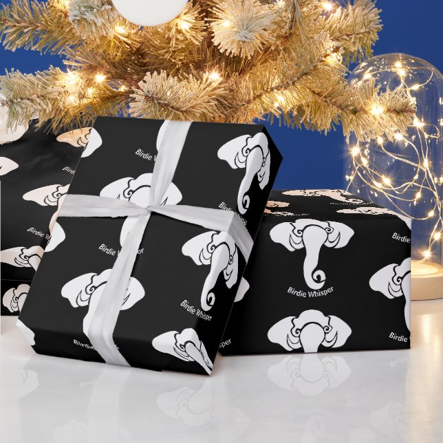 Zuhause-Adresse der White Elephant Family republik Geschenkpapier (Feiertage)