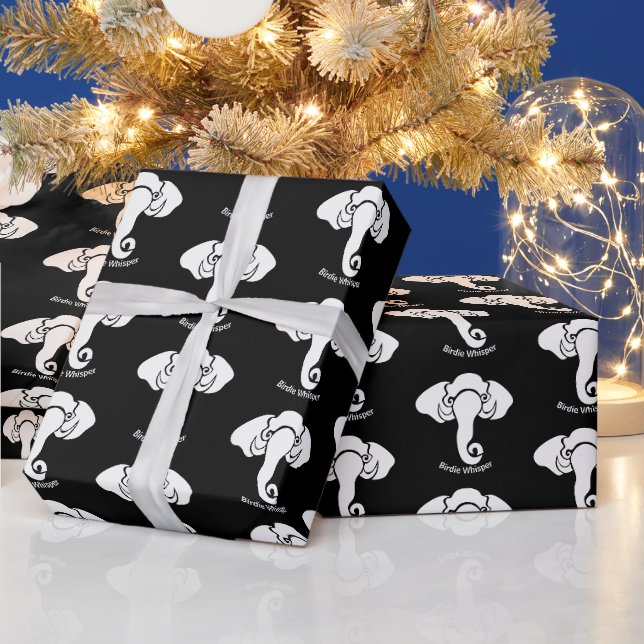 Zuhause-Adresse der White Elephant Family republik Geschenkpapier (Feiertage)