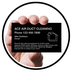 Zuhause Air Duct Clearing Services Design Visitenkarte
