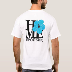 ZUHAUSE Altamonte Springs Blue Hibiskus (Rückseit T-Shirt
