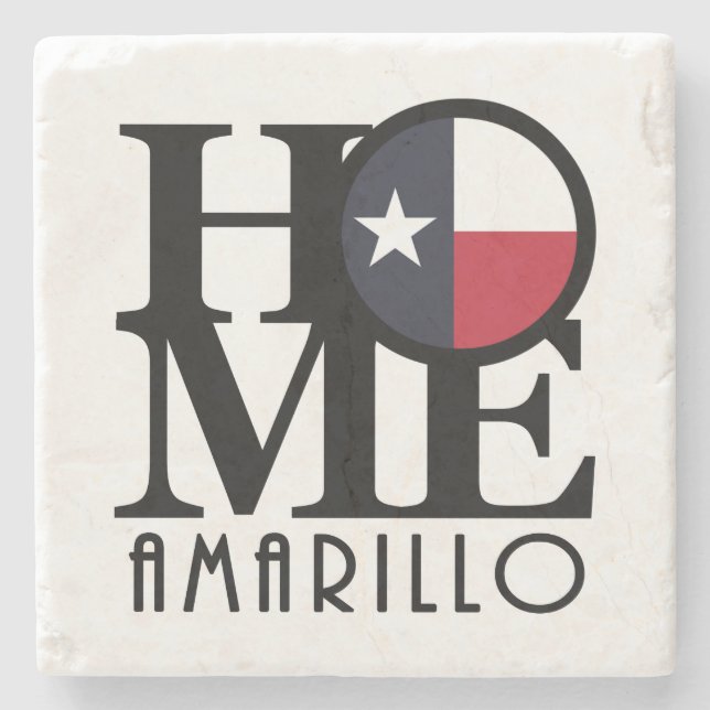 ZUHAUSE Amarillo Steinuntersetzer (Vorderseite)