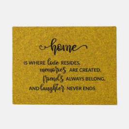 Zuhause-Angebot | Gold Fußmatte