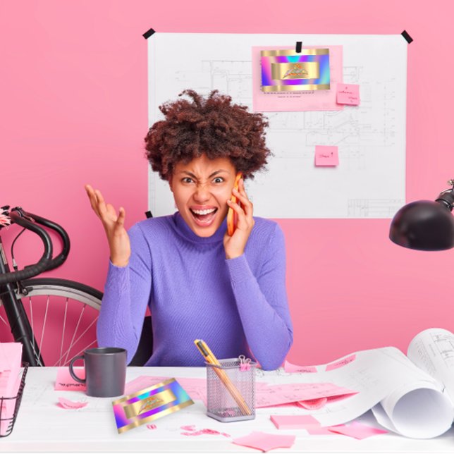 Zuhause Anwesen Agency QR Code Logo-Logo-Holograph Visitenkarte (Home Estate Agency QR Code Logo Holograph Business Card)