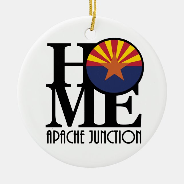 ZUHAUSE Apache Junction Keramik Ornament (Vorne)