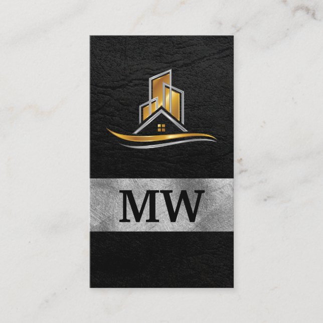 Zuhause Architect Real Anwesen Logo Visitenkarte (Vorderseite)