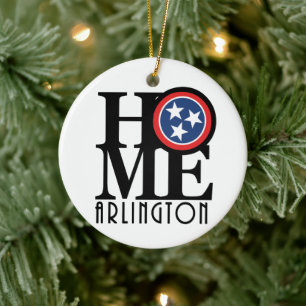 ZUHAUSE Arlington Tennessee Keramik Ornament