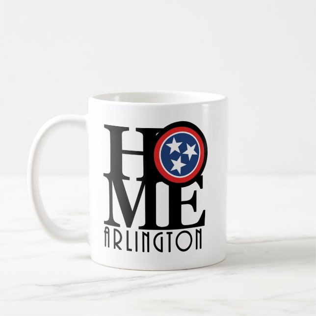 ZUHAUSE Arlington TN 11oz Kaffeetasse (Links)