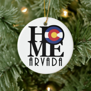 ZUHAUSE Arvada Colorado Keramik Ornament