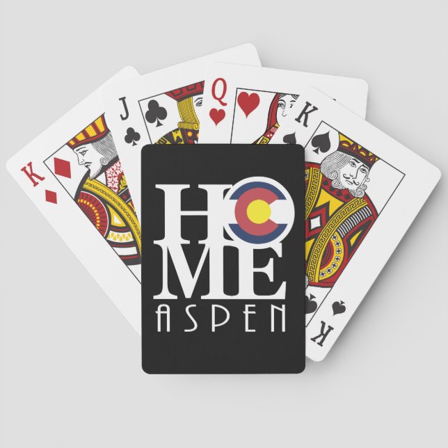 ZUHAUSE Aspen Colorado Spielkarten (Rückseite)
