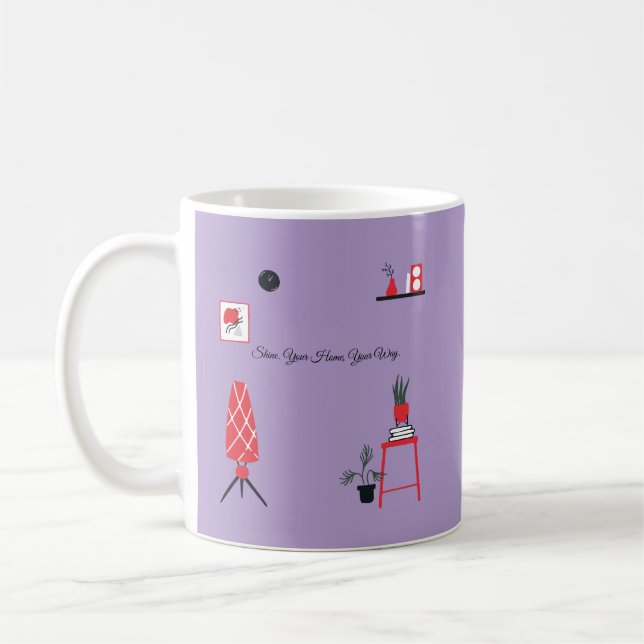 Zuhause Ästhetische Diadesign für Frauen Kaffeetasse (Links)