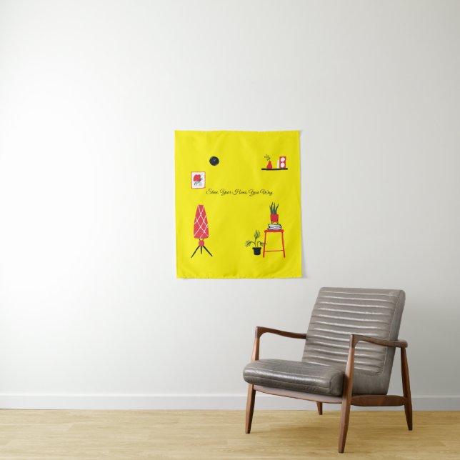 Zuhause Ästhetische Diadesign für Frauen Wandteppich (Beispiel)