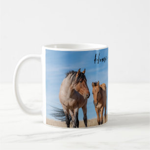 Zuhause auf der Range Wild Mustang Kaffeetasse