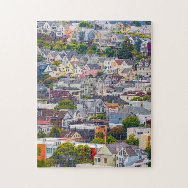 Zuhause auf einem Hillside Puzzle (Vertikal)
