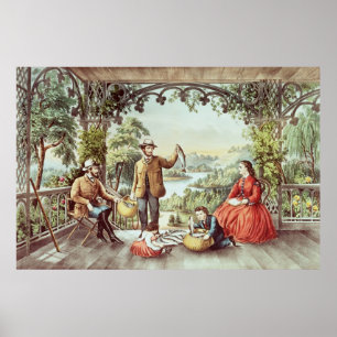 Zuhause aus dem Brook, Die glücklichen Fischer Poster