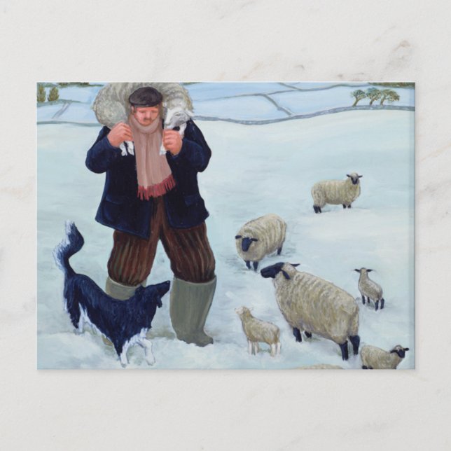 Zuhause aus dem Falten Postkarte (Vorderseite)