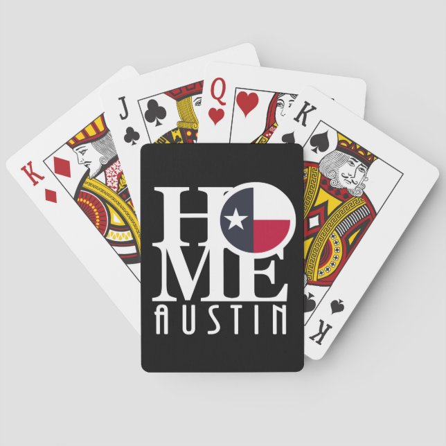 ZUHAUSE Austin Texas Spielkarten (Rückseite)