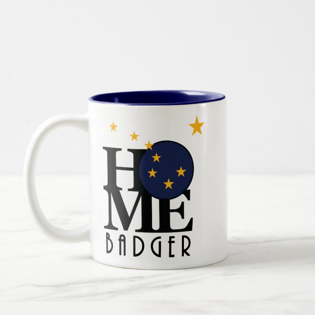 ZUHAUSE Badger Alakska 11oz Zweifarbige Tasse (Links)
