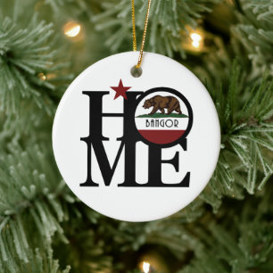 ZUHAUSE Bangor California Keramik Ornament