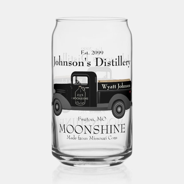 Zuhause Bar Fun Moonshine Beer Can Glass Trinkbehä Dosenglas (Vorderseite)