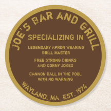 Zuhause Bar Funny Untersetzer