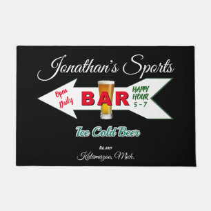 Zuhause Bar Tavern Man Höhle Cold Beer Man Höhle Fußmatte