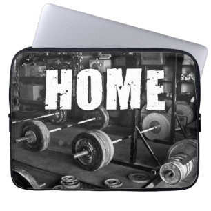 ZUHAUSE (Barbells) - Workout Motivierend Laptopschutzhülle