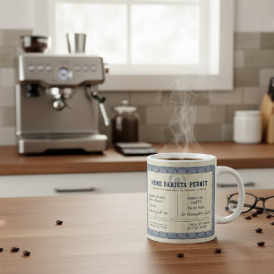 Zuhause Barista Permit - Anpassbare Kaffee-Tasse Kaffeetasse