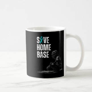 Zuhause Base Baseball Player Ovarialkrebs Awar ger Kaffeetasse