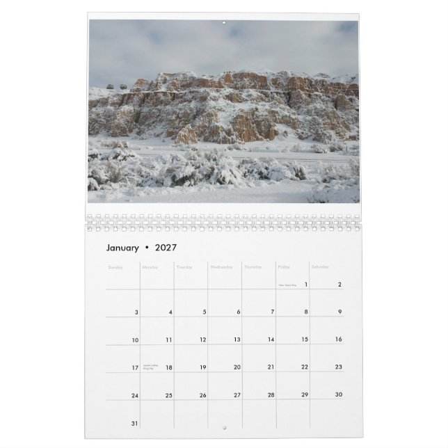 Zuhause bedeutet Nevada… Kalender (Jan 2027)