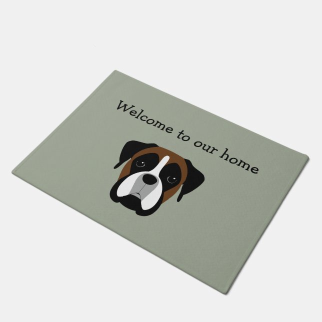 Zuhause Begrüßungsmatten von Boxer Pet Fußmatte (Schrägansicht)