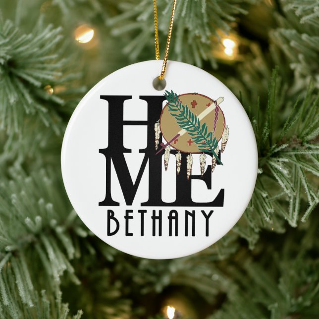 ZUHAUSE Bethany Oklahoma Keramik Ornament (Baum)