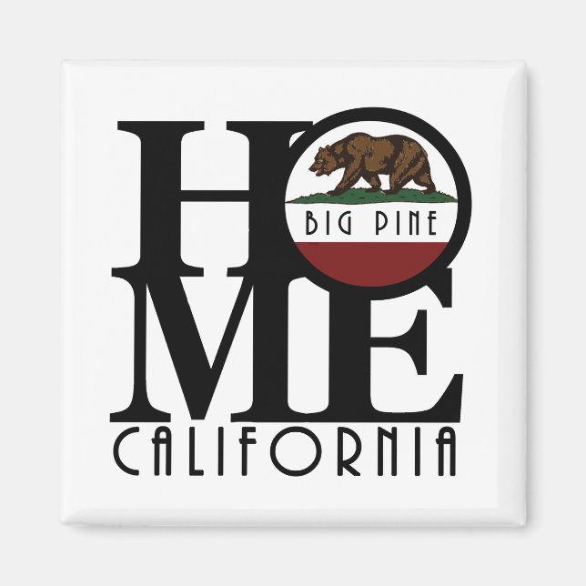 ZUHAUSE Big Pine California Magnet (Vorne)