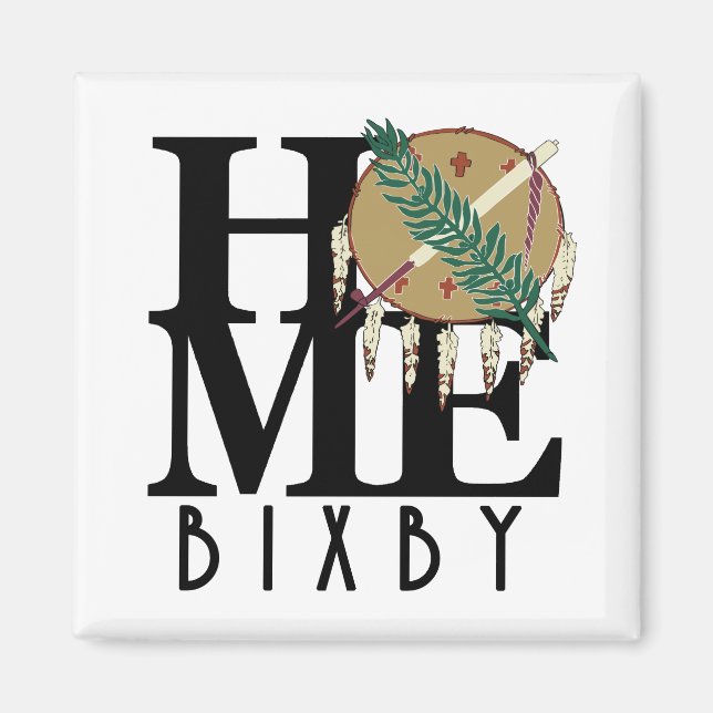 ZUHAUSE Bixby Oklahoma Magnet (Vorne)