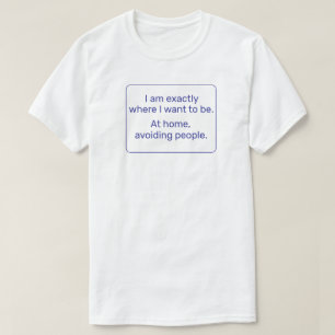 Zuhause (blau) T-Shirt