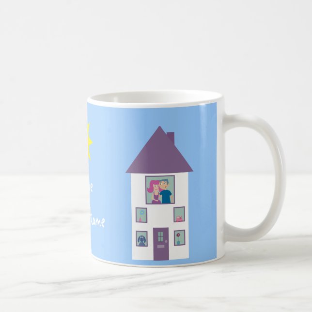 Zuhause-Bonbon-Zuhause Kaffeetasse (Rechts)