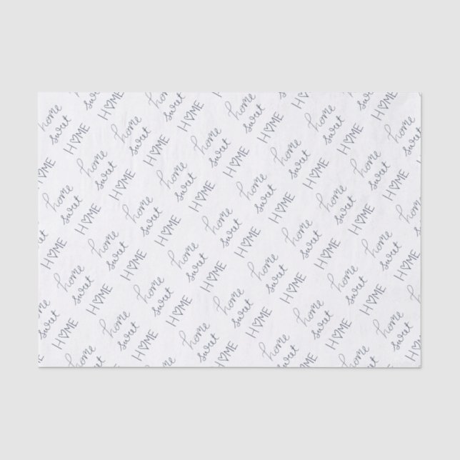 Zuhause-Bonbon-Zuhause Seidenpapier (Vorderseite)
